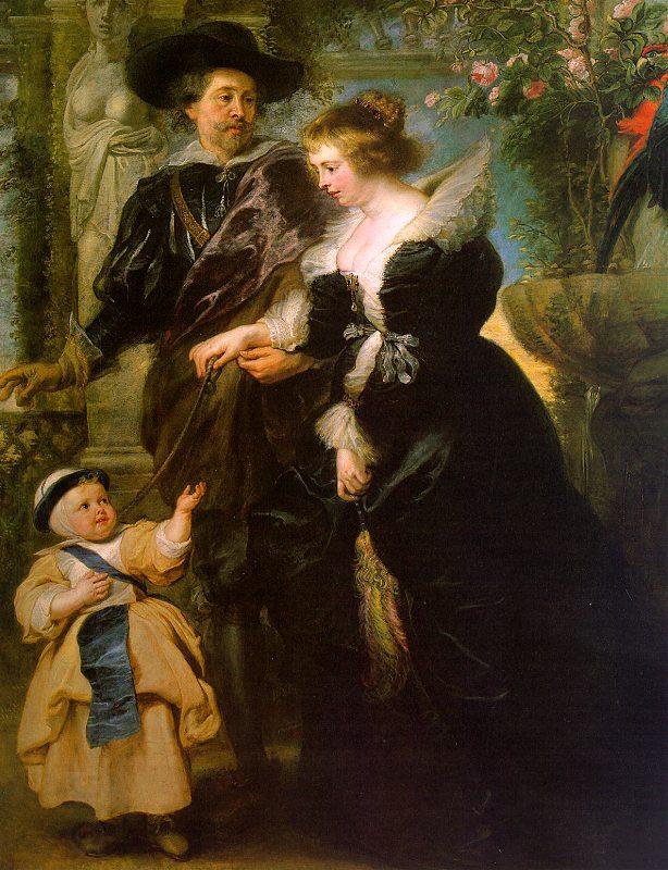 Peter Paul Rubens Rubens with his Wife, Helene Fourmont and Their Son, Peter Paul oil painting picture